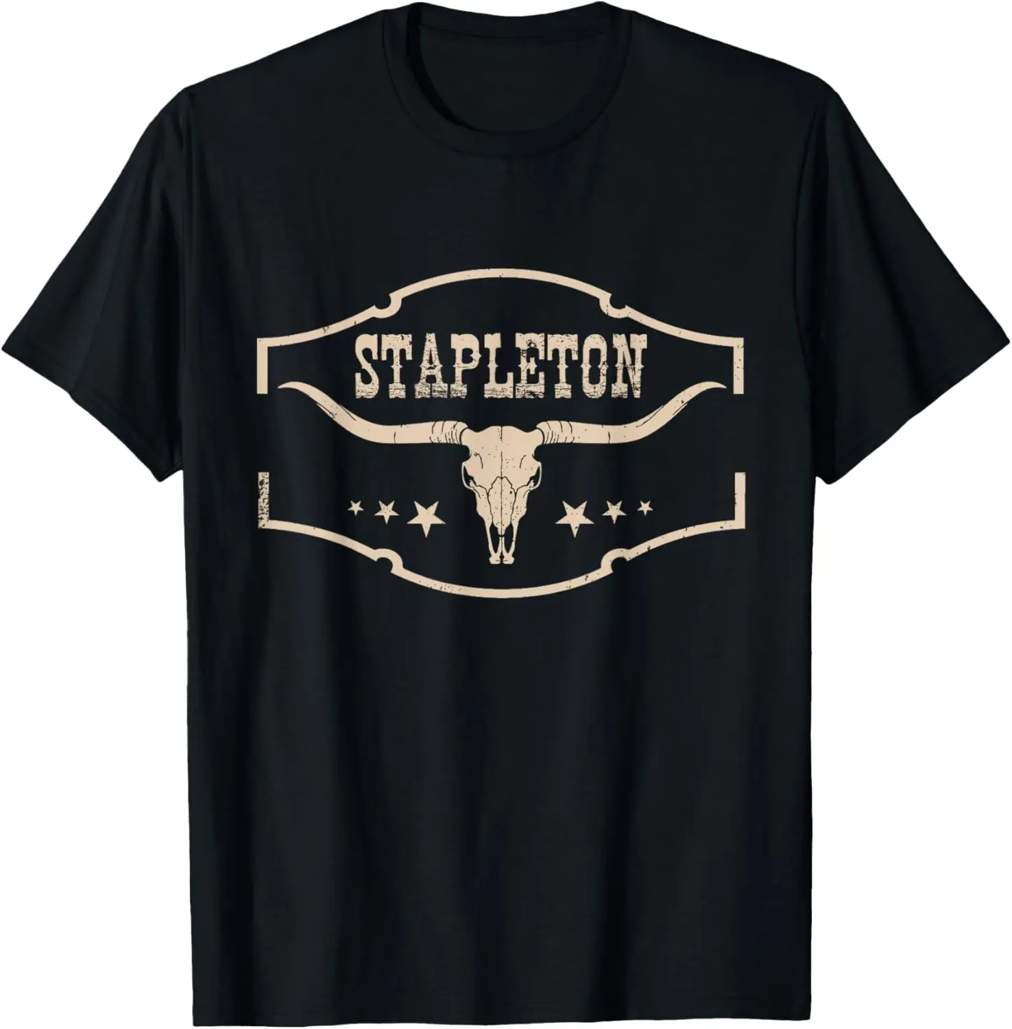 Grafische Stapleton trotse naam gepersonaliseerde grappige kostuumnaam T-shirt