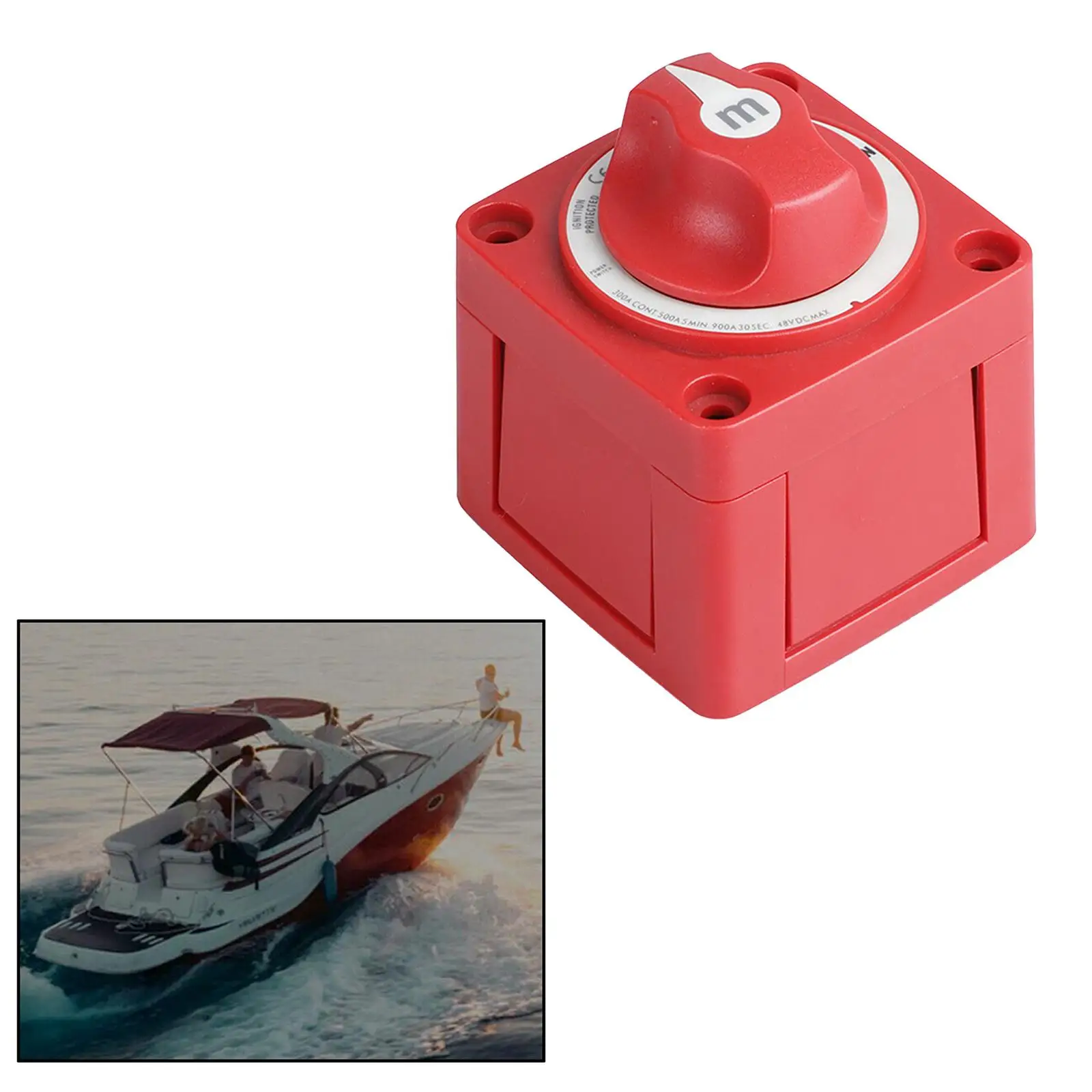 

6006 Marine Electrical Battery Switch M SERIES On/Off W/Knob 4