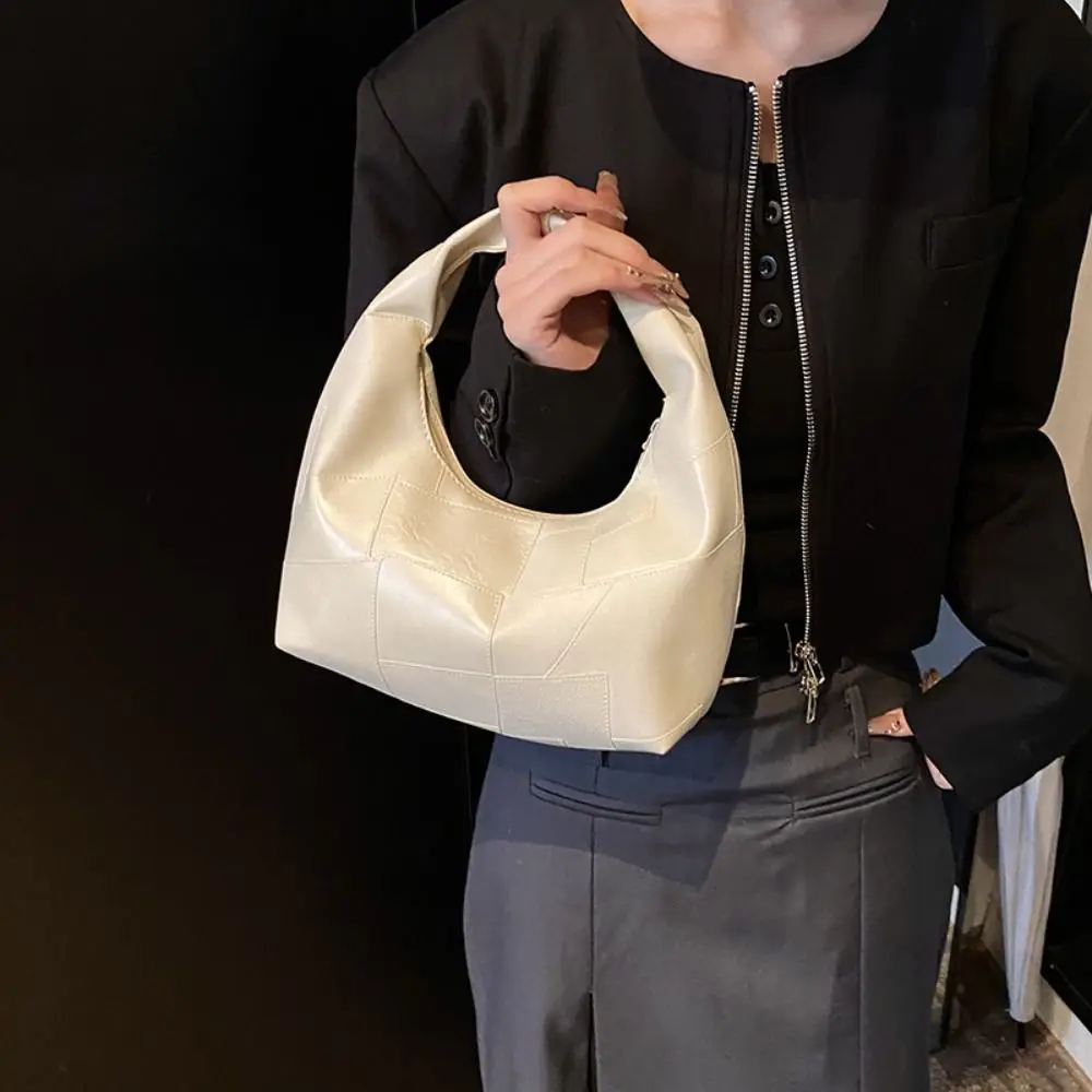 

Повседневная сумка из искусственной кожи, красная, черная сумка для подмышек, кошелек с стеганым узором, сумка из искусственной кожи для девочек