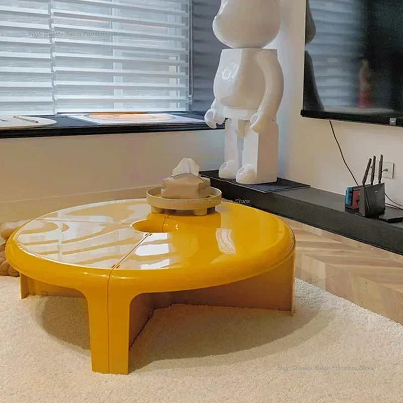 

Nordic Modern Side Coffee Tables Living Room Round Low Coffee Tables Free Combination Stool Foot Nightstand Home Furniture