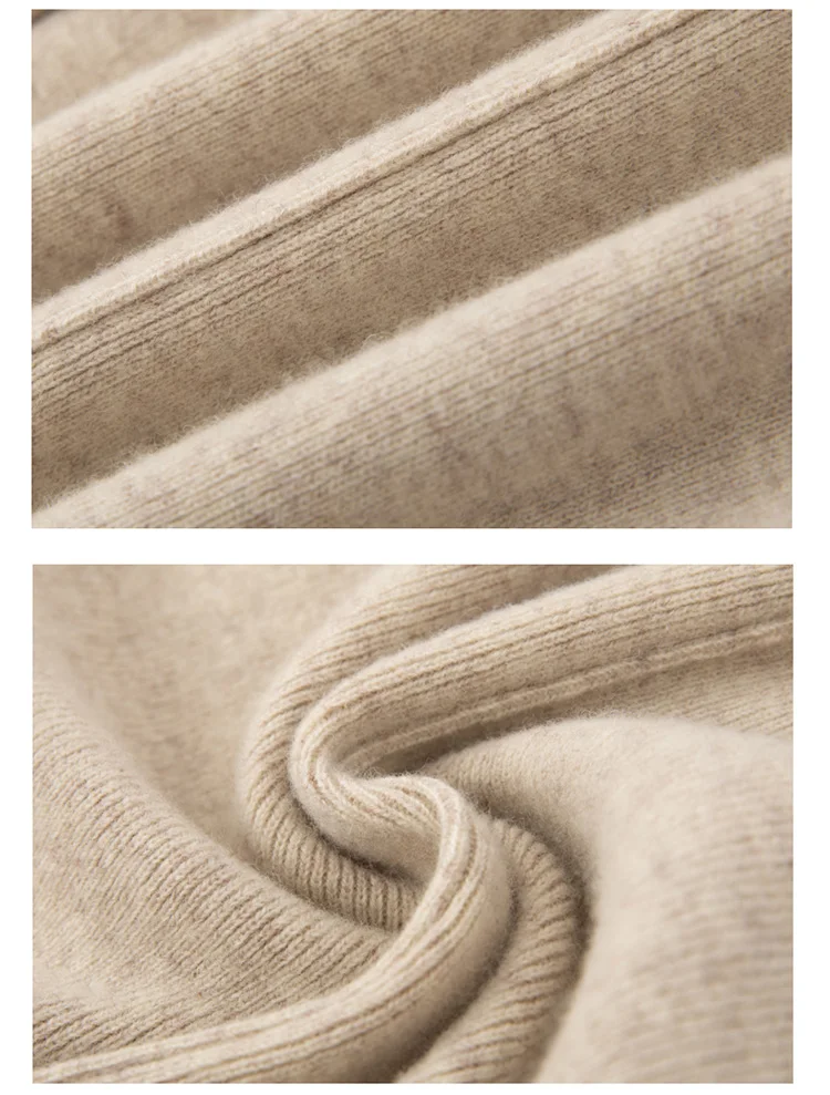 

Autumn Winter Luxury Women 100% Merino Wool Wide Leg Pants Simple Soft Warm Cashmere Knitted Trousers Loose Casual Pants