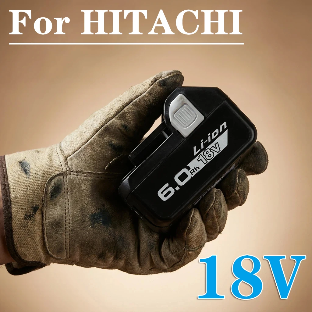 

Battery 6000mAh for Hitachi for HiKOKI 18V Power Tools Li-ion for BSL1830 BSL1850 BSL1860 BCL1815 EBM1830 BSL1840 330139 DS18DBL