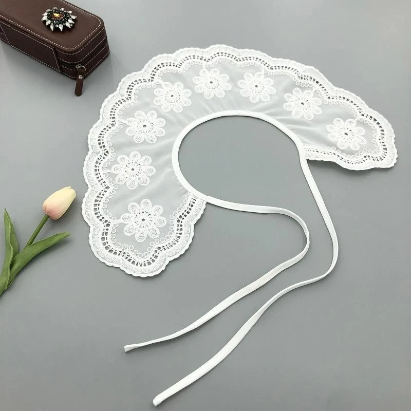 Haft dekoracyjny fałszywy kołnierz do bluzki z koszulą sweter