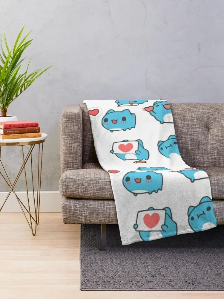 Comic cat/ bugcat/ bugcat capoo Throw Blanket Sofa Summer anime Blankets