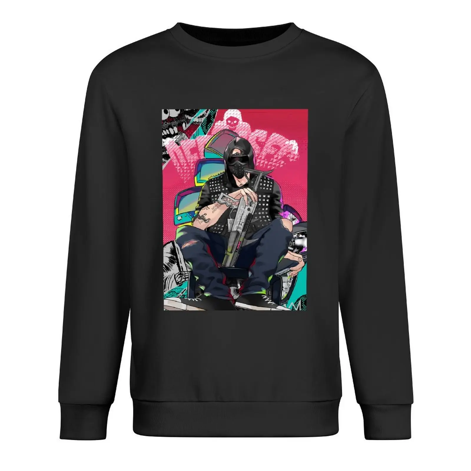 

Dedsec Fan Art Pullover winter clothes aesthetic clothing clothes for men korean autumn clothes pullover