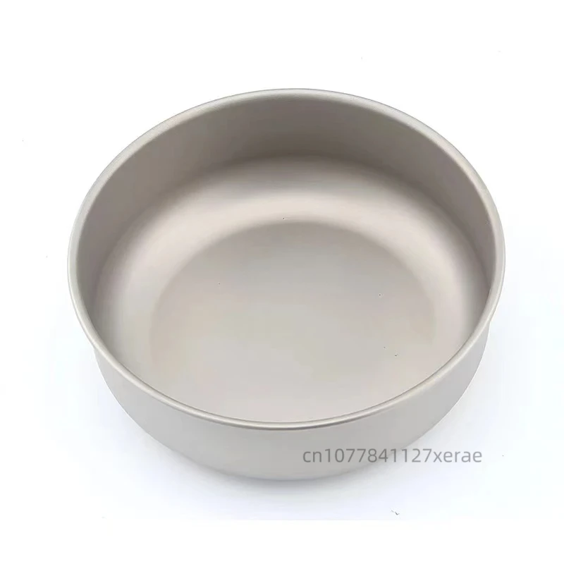 Pure Titanium Bowl Outdoor Self Driving Portable Ultra Light Health Camping Picnic Titanium Bowl Tableware Set