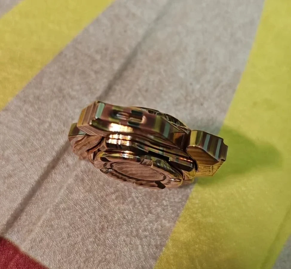 EDC montagne vent et brume mokume spinner gyroscope du bout des doigts jouets de décompression d'occasion