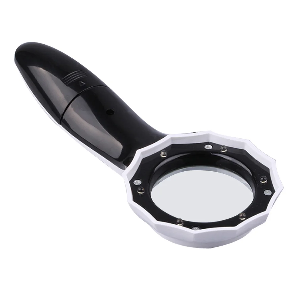 

Handheld Magnifying Glass Reading Tool 6 LED Lights Portable Bright Lighted Magnifier for Elderly Repair Details