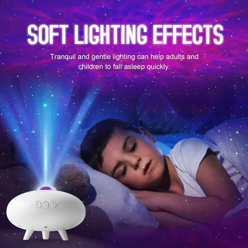 

Galaxy Star UFO Flying Disc Sky Projector LED Night Light Starry Sky Atmosphere Light Decoration Bedroom Children's Gift