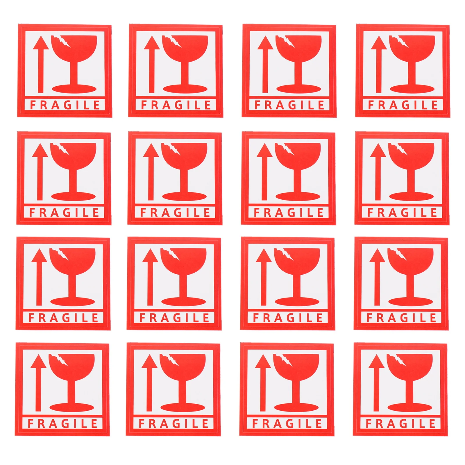 1000 قطعة من ملصقات السلامة الهشة للشحن، تغليف العناية بالتحذير، يرجى التعامل مع #6