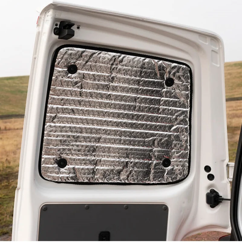 1 Pair Rear Door Thermal Insulation Pad For VW T6 Transporter Window Blind Out Curtain Interior Accessories With Suction