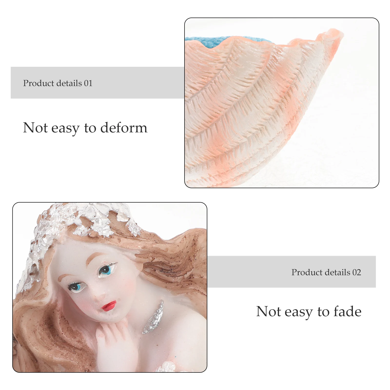 

Mermaids Statue Ornaments Home Decor Figurines Desktop Resin Miniature Sculpture