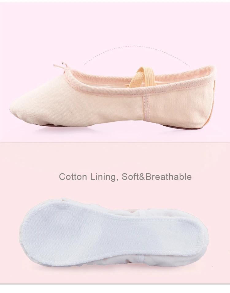 Oefen Ballet Slippers Ballet Dans Zachte Schoenen Kind Katoenen Canvas Gym Meisjes Professionele Kinderen