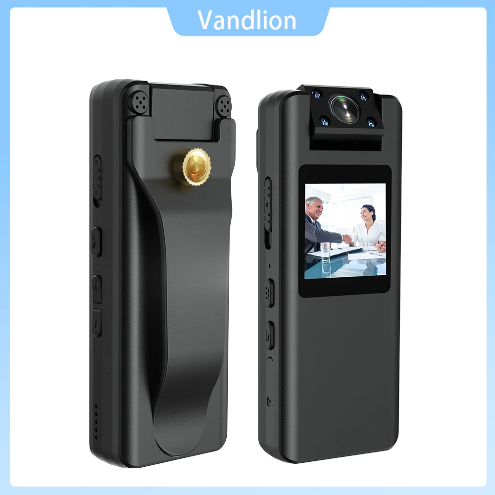 Vandlion A22 Portable Mini Body Mounted Camera 1080P HD 4pcs IR Night Vision Light with Back Clip Motion Detection Camcorder