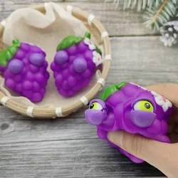 Squeeze Eyes Pop Toy Cartoon Grape Baby Squeeze Sensual Irritability Toy Anti Stress Staph Anxiety Relief Autism Kids Toy Gifts