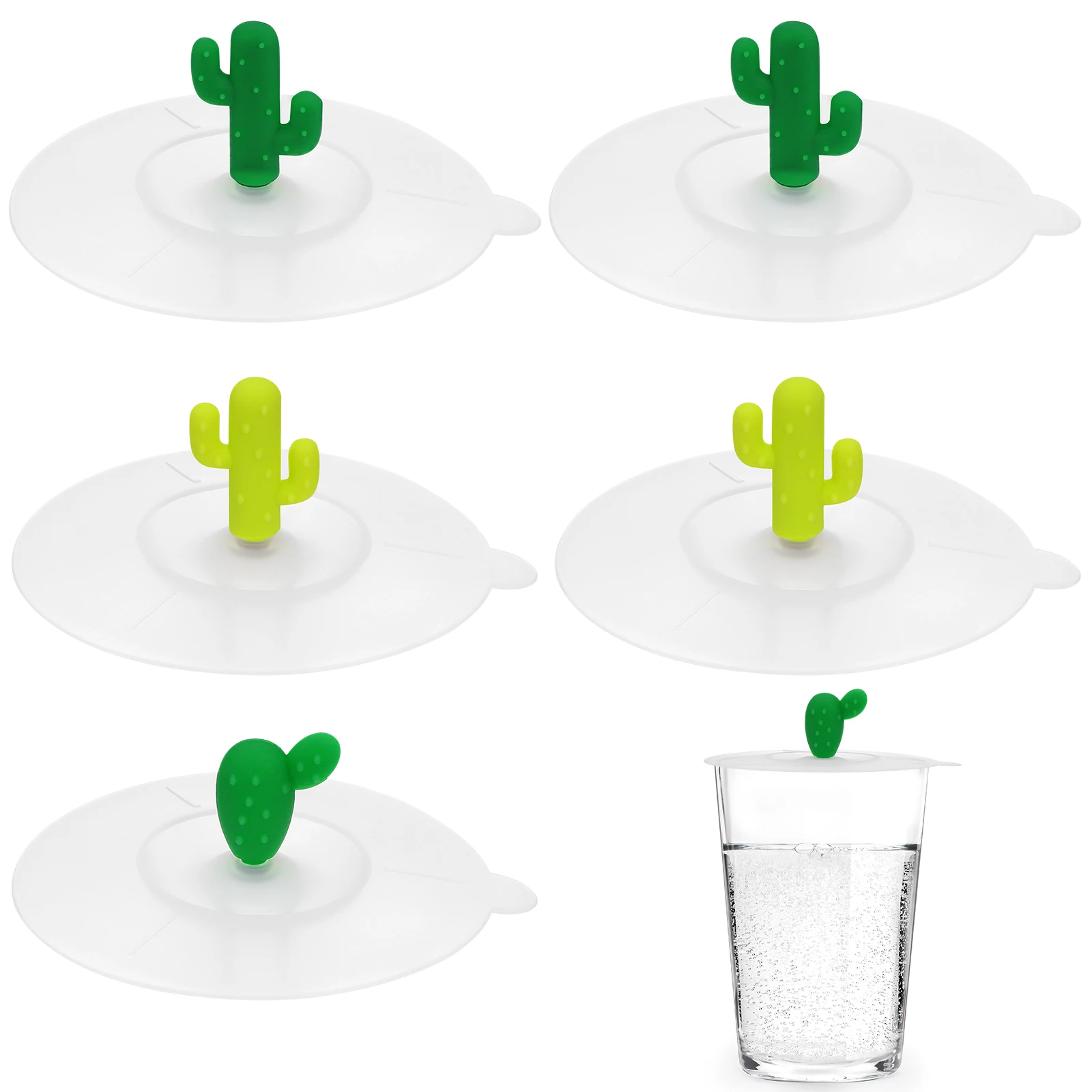 

6 Pcs Cup Dustproof Cup Covers Keep Warm Cover Silicone Lids for Cups Mug Keep Warm Suitable Ceramic Glass Plastic Kitchen Bar