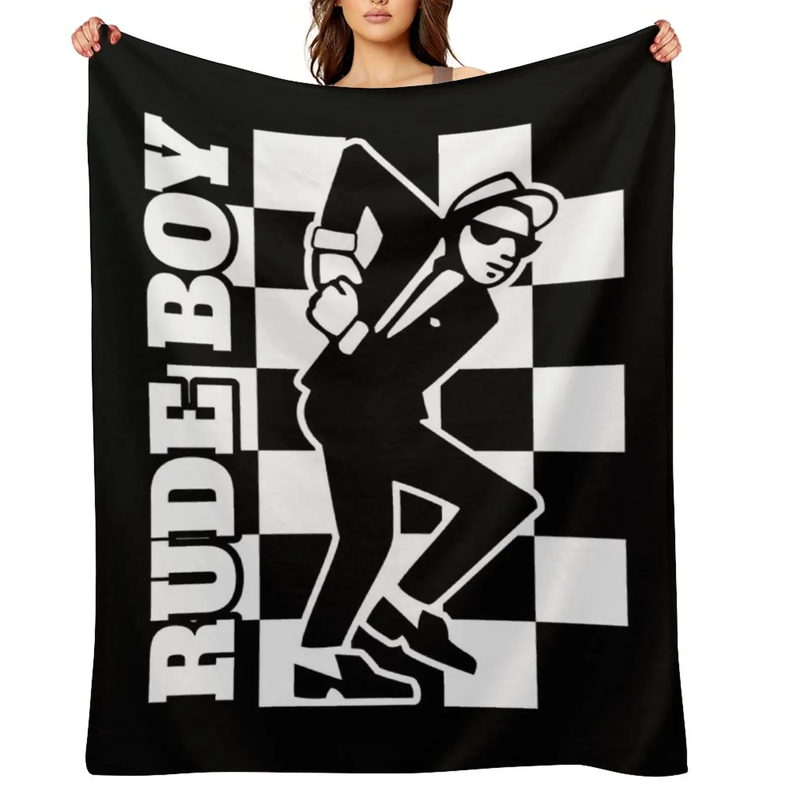 Rude Boy Throw Blanket Sofa Quilt Custom Cute Plaid Thins decorative manga Blankets