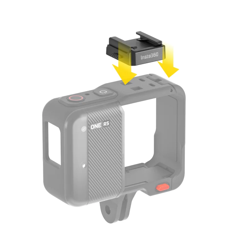 Insta360-Adaptateur de sabot froid et micro ONE RS, accessoires d'origine pour Insta 360