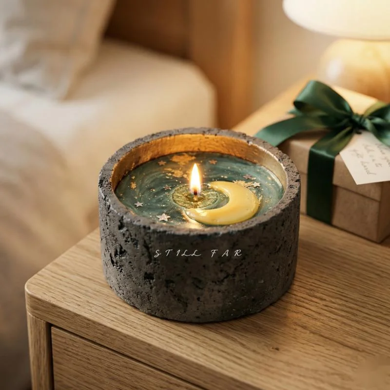 Melting Moon Scented Candle Hand Poured Soy Wax Aesthetic Ins Home Decor Romantic Centerpiece For Her Birthday Anniversary Gift