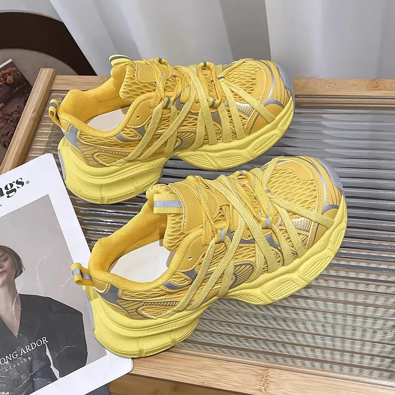 2026 Summer Popular Ins Super Fire Straps Breathable Mesh Sneakers Outdoor Mountaineering Jogging Casual Shoes Women's Shoes
