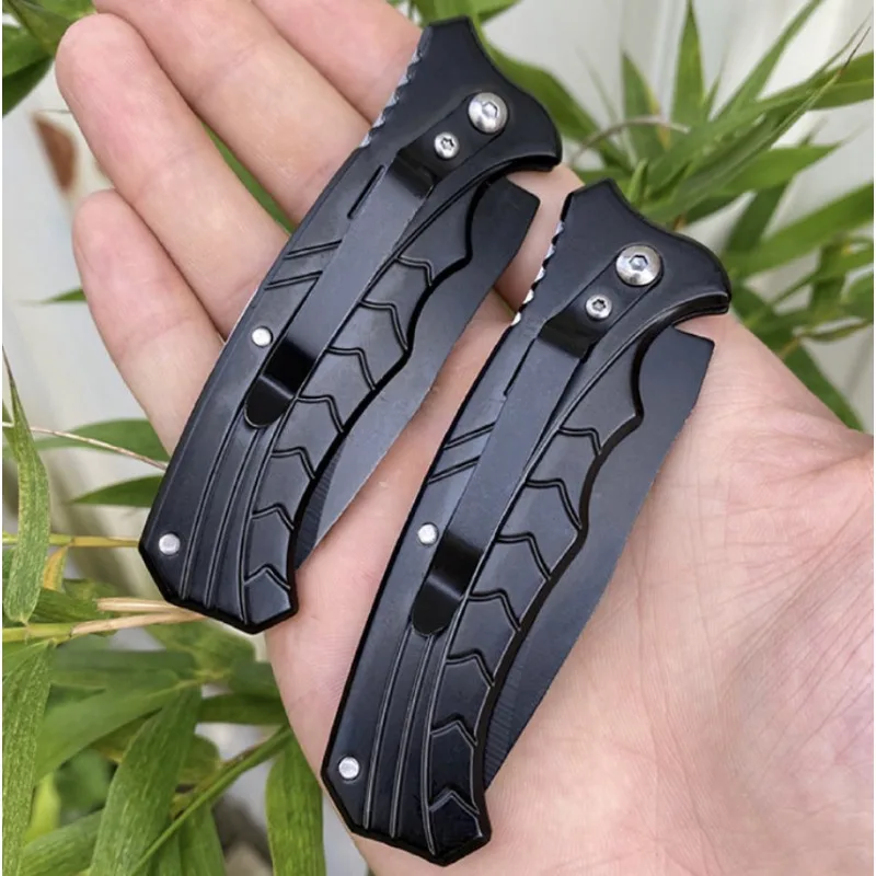 New Outdoor Camping EDC Stainless Steel Survival Knife, Stainless Steel Folding Knife, Multi functional Pocket Knife