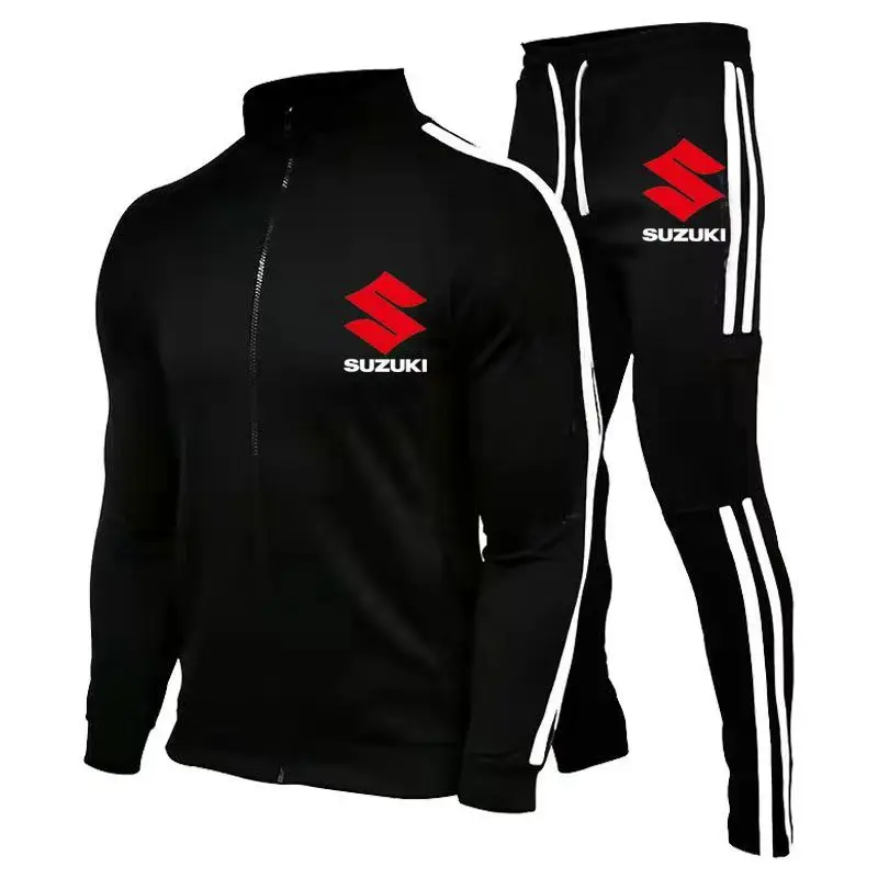 Suzuki High-End-Trend-Sweatshirt-Set mit Kapuze, modische und warme Sportbekleidung für Sport und Freizeit-Outdoor-Radfahren