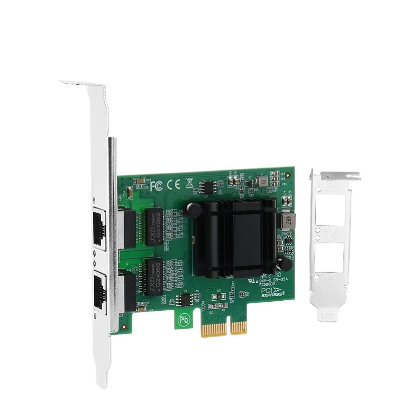 For Server PCIE Dual Port Gigabit Network Interface Card PCI-E Two Port 1000M Network Port Convergence Soft Route RTL8111