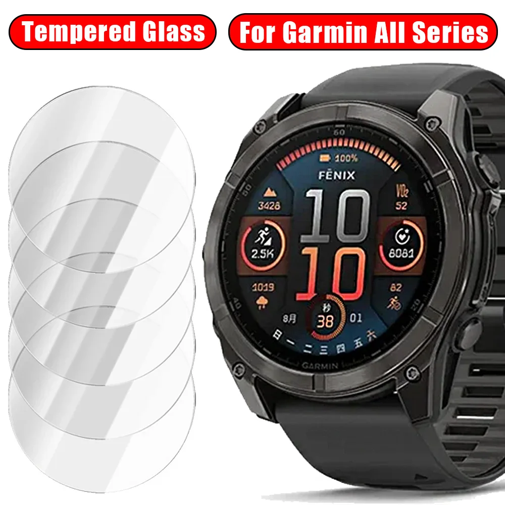Gehärtetes Glas für Garmin Fenix 8 Tactix 8 Quatix 8 Displayschutzfolie Anti-Fall-Film Forerunner 970 570 Venu 4 Garmin Zubehör