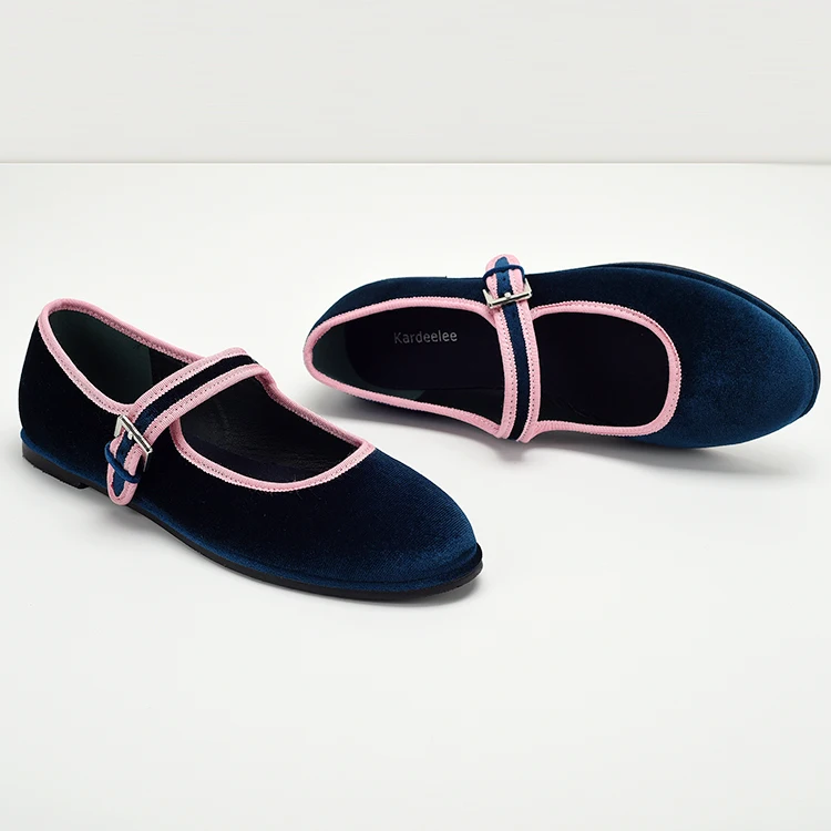 Bailarinas mulher 2025 boca rasa dedo do pé redondo cores misturadas sapatos femininos vestido de balé confortável retro mary janes bailarina plana
