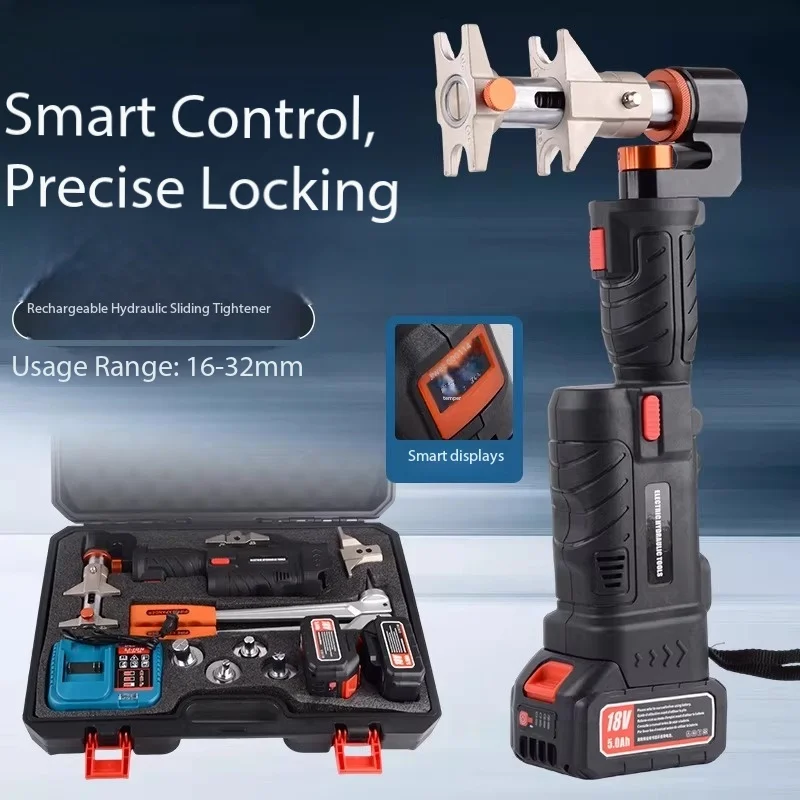 

Аккумуляторный аксиальный пресс-инструмент ES-1632 для гидравлической обжимки труб и фитингов, профессиональный инструмент для сантехнических работ