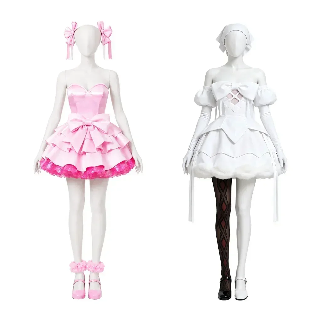 Mizi Sua Weißes Kleid Cosplay Komplettset Alien Bühnen-Zombie-Kostüm für Frauen Halloween Comic Con Bühnenauftritt Versammlung – Detail 4