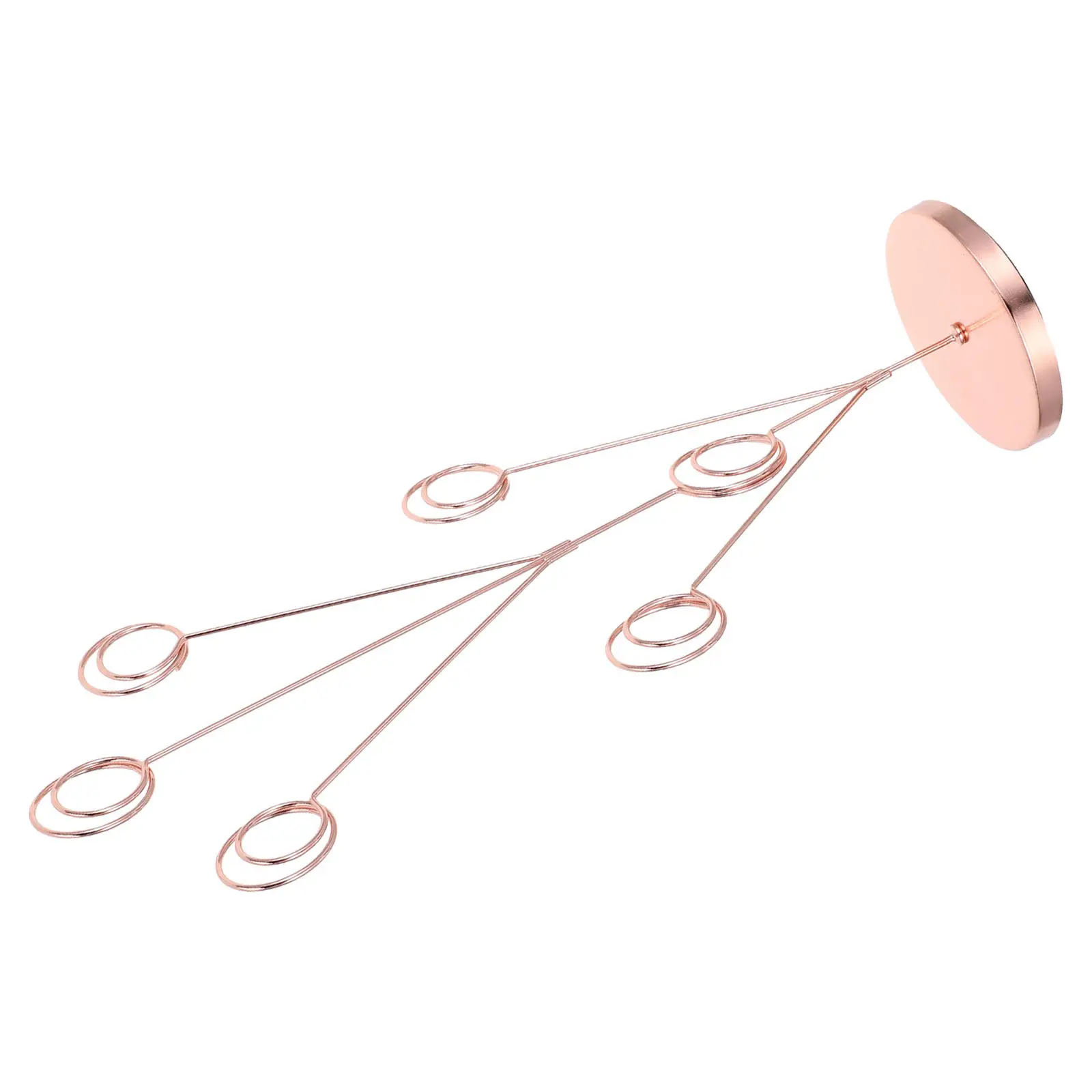 Peacock Shape Photo Tree Holder Stand Rose Golden Metal Desktop Memo Clip Holder for Cards Notes Table Display in Office Wedding
