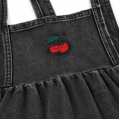 Herbst-Winter Denim Schwarz Kinderbekleidungsset - Familien-Matching-Outfits für Jungen und Mädchen mit Hemd und Strampler – Detail 29