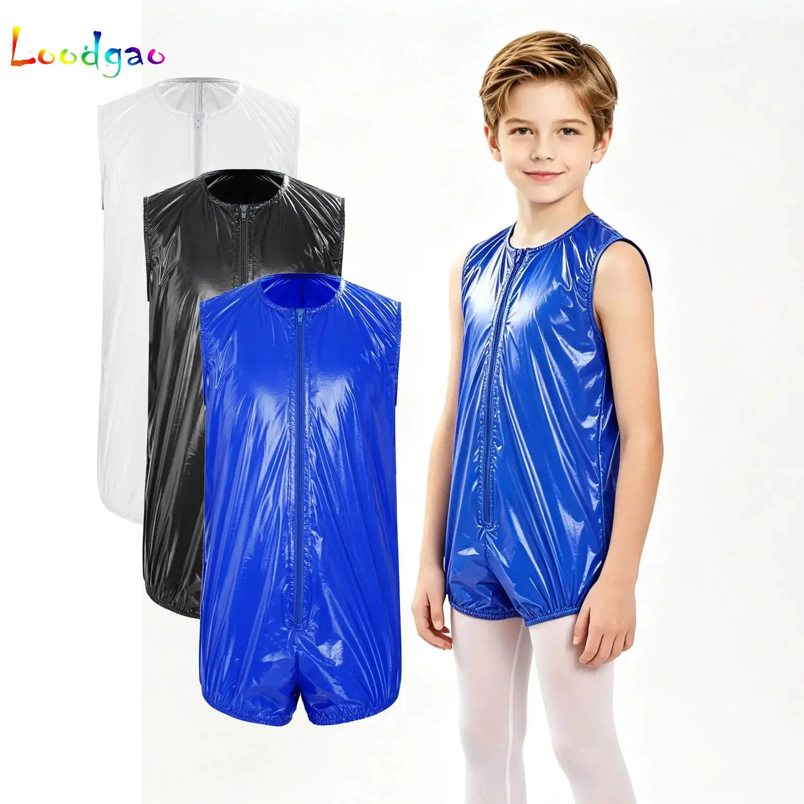 Kids Water Resistant Diaper Cover Leotard Boys Girls Zip-up Elastic Leg Openings Zip-up Bodysuit Special Needs Adaptive Clothing