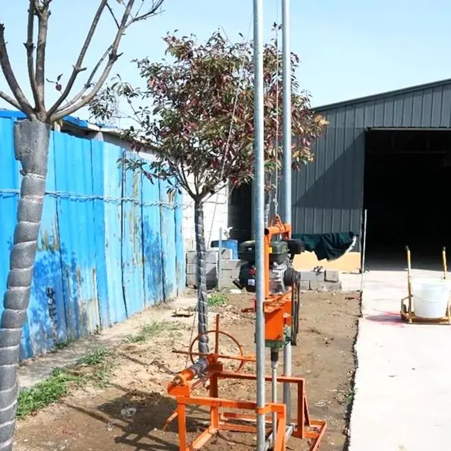 

Customized Small Portable Water Well Drilling Rig Petrol Diesel 80m Manual Borehole Drilling Machine Hot Sale