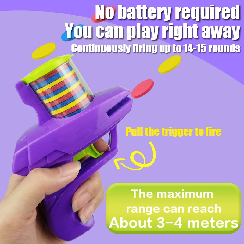 لعبة القط الممتعة الإبداعية الصحن الطائر بندقية مقترنة مع 15 قابلة لإعادة الاستخدام إيفا الصحن الطائر صيد الحيوانات الأليفة اللعب التفاعلية للكلاب والقطط