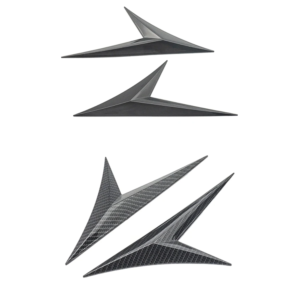 

1 пара углеродного волокна, боковая крышка вентиляционного отверстия автомобиля, наклейка на крыло, плавник акулы, ПВХ декорации, универсальный для Honda Civic 10th