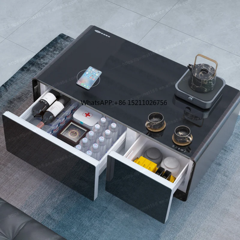 Elegant designed PRIMST smart coffee table / home living room furniture / beer beverage refrigerator cooler / fridge