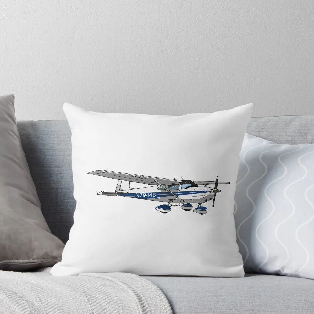 

Cessna 172 N7944B Throw Pillow Christmas Covers For Cushions Decorative pillowcase Cushion Covers For Living Room pillow