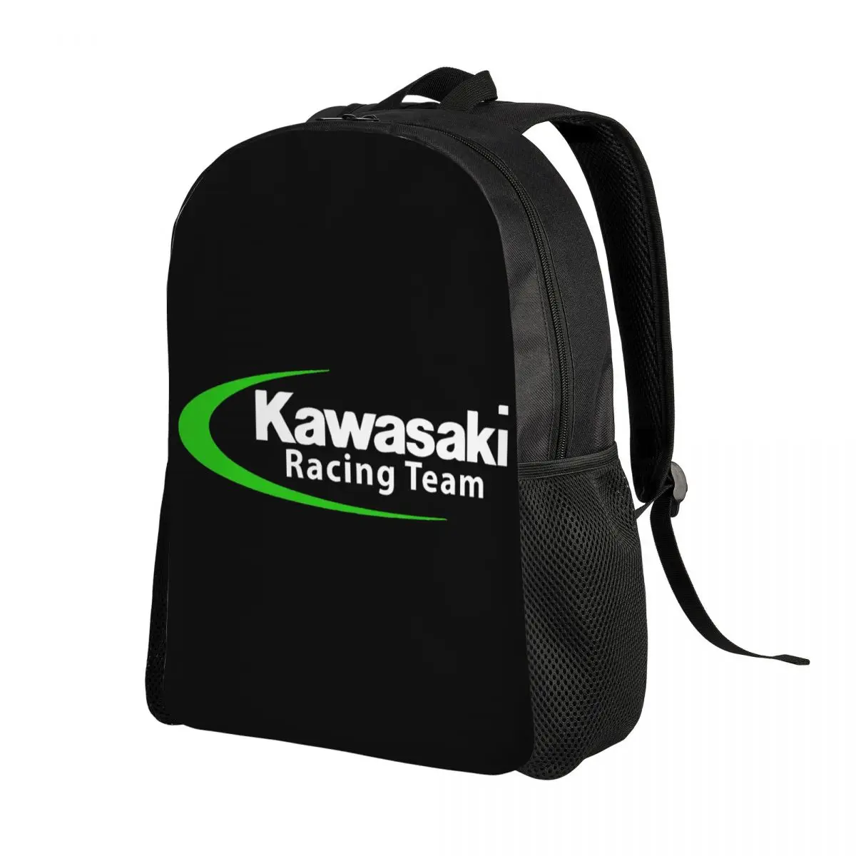 Custom Sport Racing Motorcycle Kawasaki Backpack Women Men Casual Bookbag for School College Bags