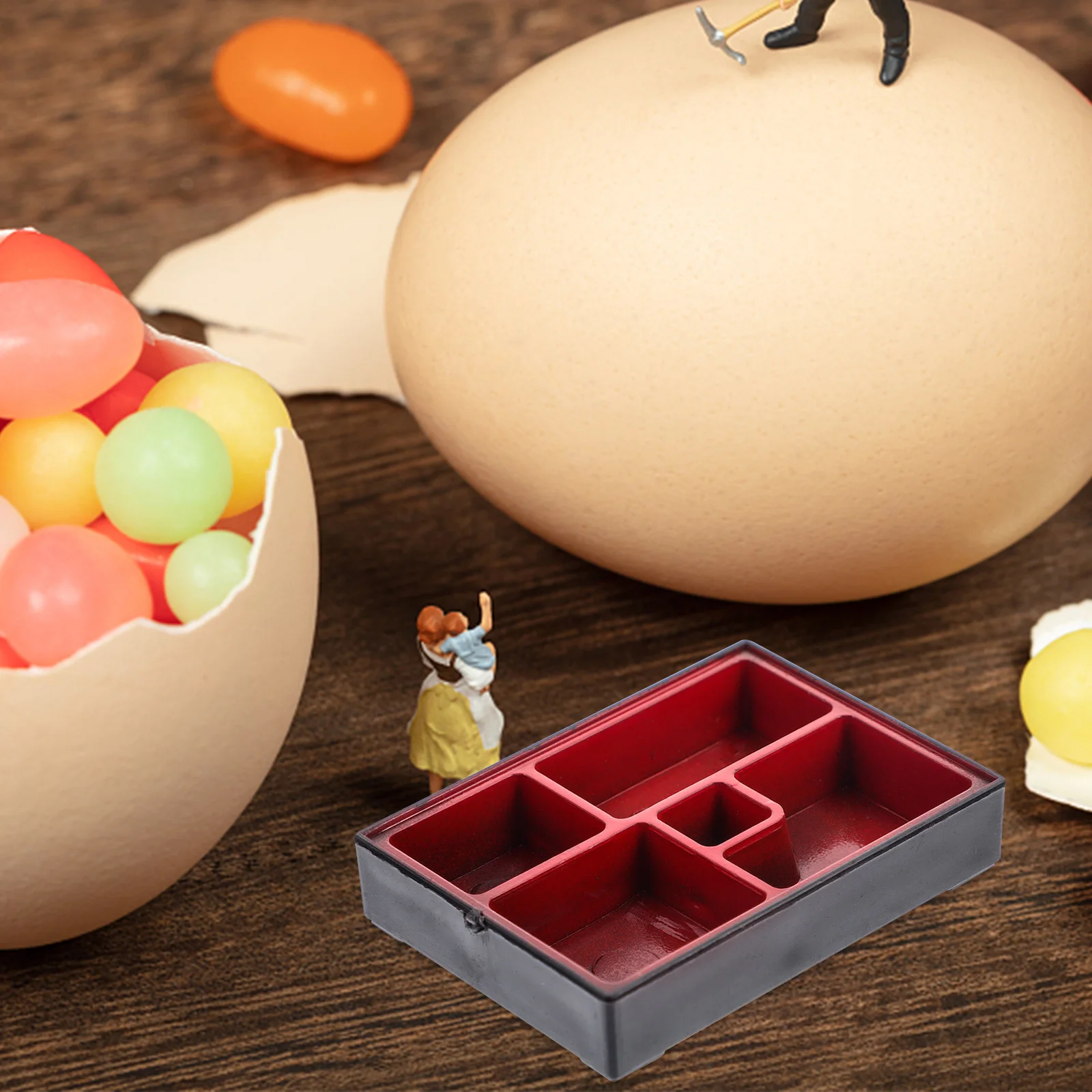 10pcs Mini Food Plate Decorations For Dollhouse Kitchen Scene Props Durable Miniature Tableware Kids Pretend Play Set