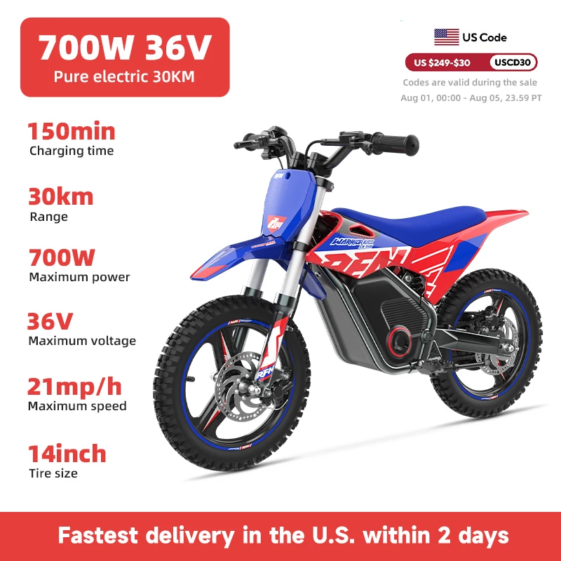 RFN Warrior Kids Serise Electric Dirt Bike – Off-Road Electric Motorcycle for Kids,Multi-Speed Ride, Durable Design for Ages 4–8