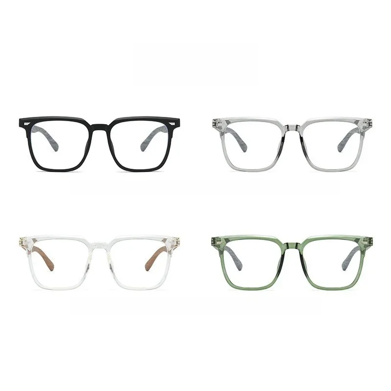 OLLYMURS квадратные очки в стиле ретро для мужчин и женщин, большие размеры, сверхлегкие оптические очки по рецепту, гибкие модные очки Fra TR90