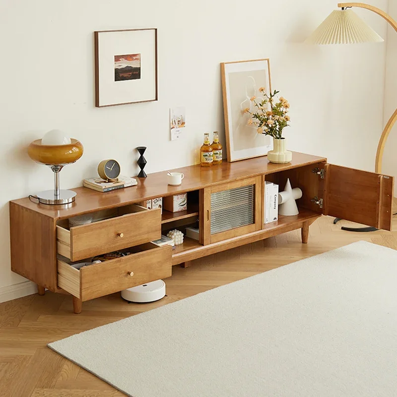 Holz schrank TV-Ständer Medien konsole Einheit Luxus Wohnzimmer TV-Ständer moderne Schlafzimmer Mueble Para Fernseher Wohn möbel