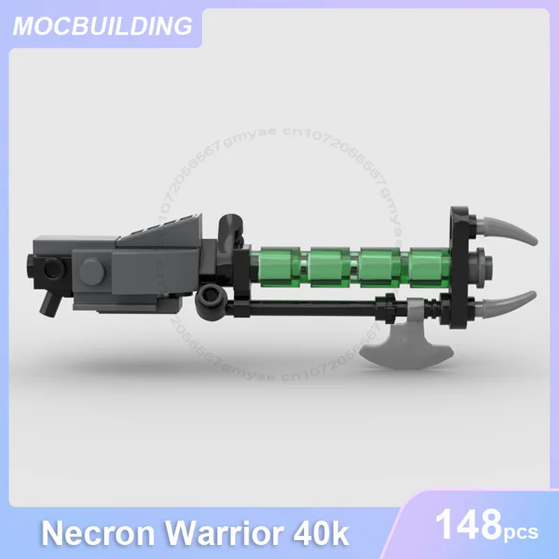 Guerreiro Necron 40K Modelo MOC Blocos de Construção, DIY Montar Tijolos, Coleção Criativa Educacional, Espaço Display Brinquedos, Presentes, 148 Unidades