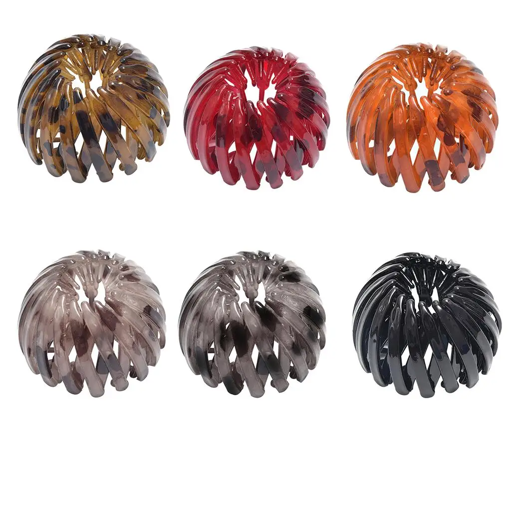 Women Hair Claws Korean Style Bun Clip Nest Hairpin Expandable Ponytail Holder Styling Accessories Girls Gifts Wedding