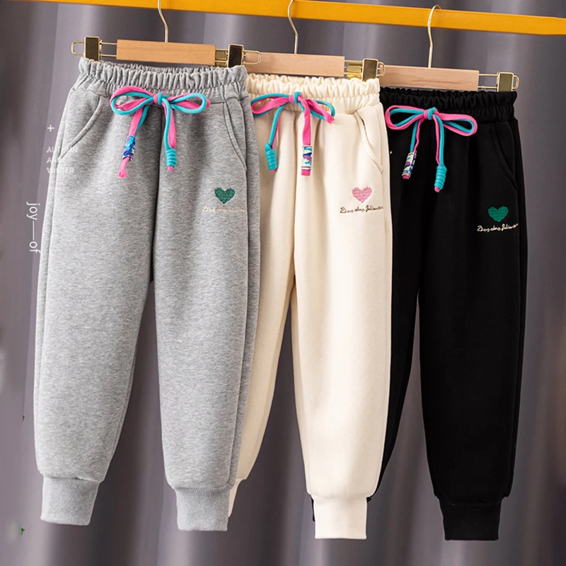 Girls' pants spring and autumn children's casual sweatpants children's clothing long pants little girls 3-12 years old