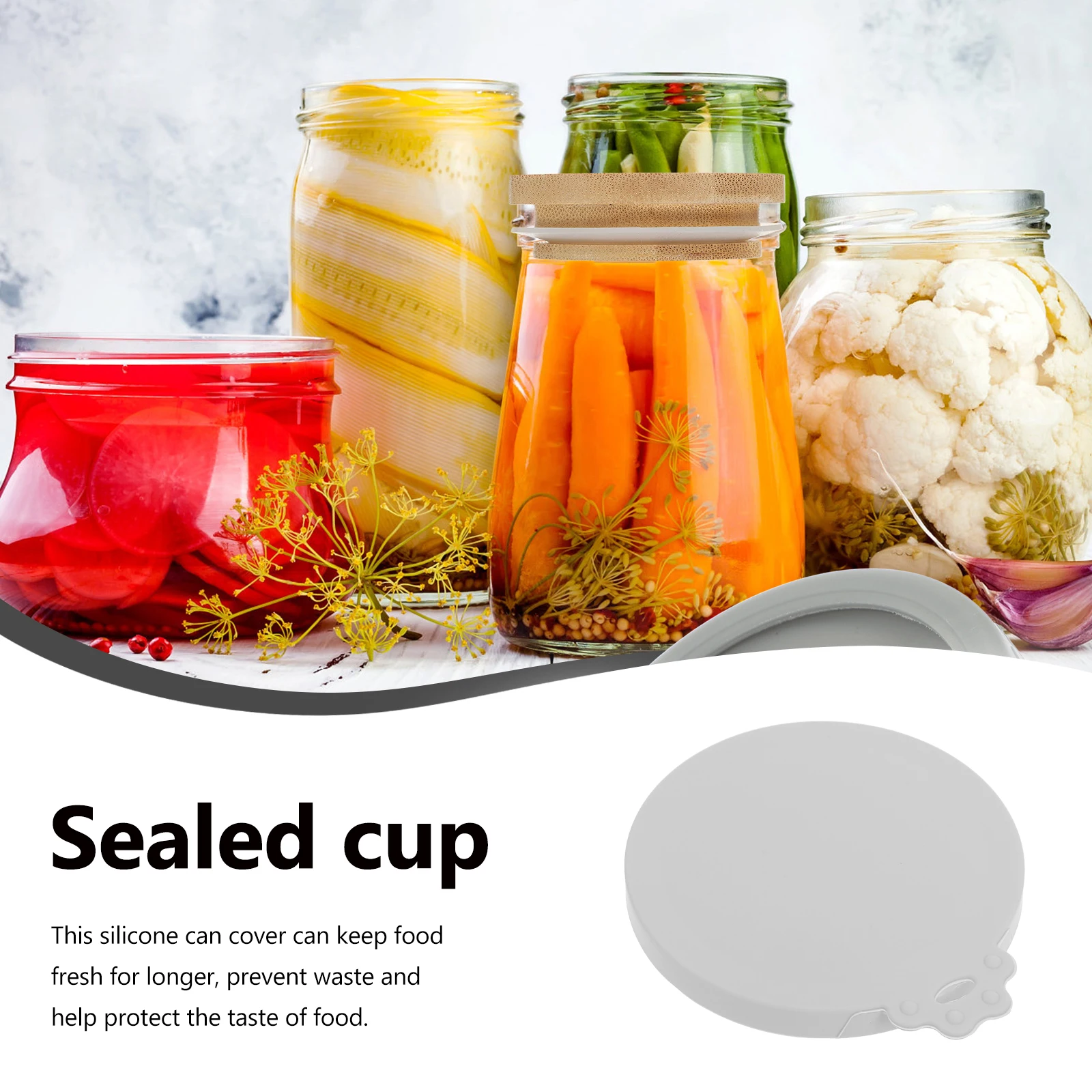 

3pcs Reusable Silicone Lids Can Cover Food Jar Lids Reusable Sealed Lids Replacement Cat Food Can Silicone Covers Silicone Can L