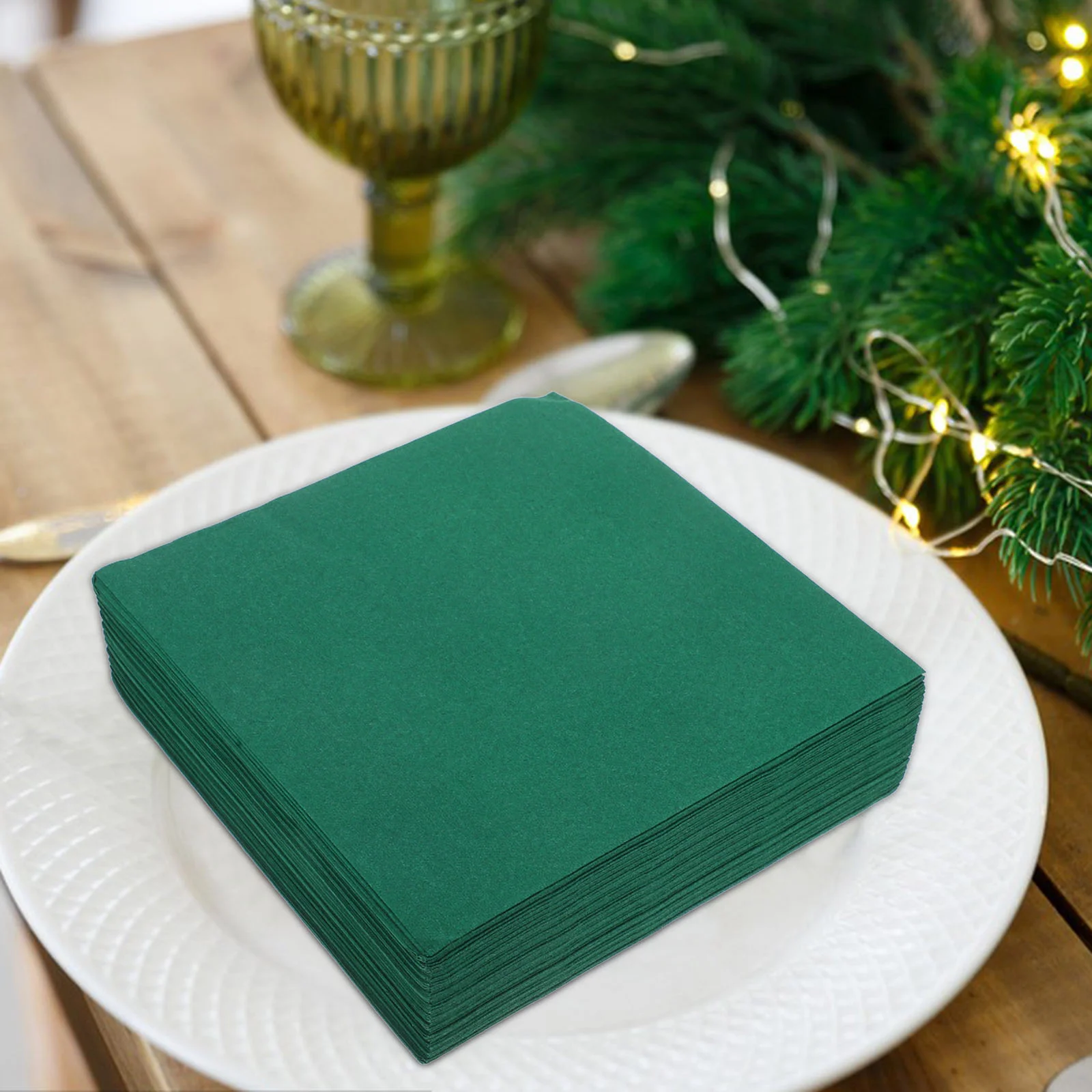 50 Pcs Dust-free Napkins Dinner Cloth Christmas Cocktail Wedding Tables Paper Luncheon