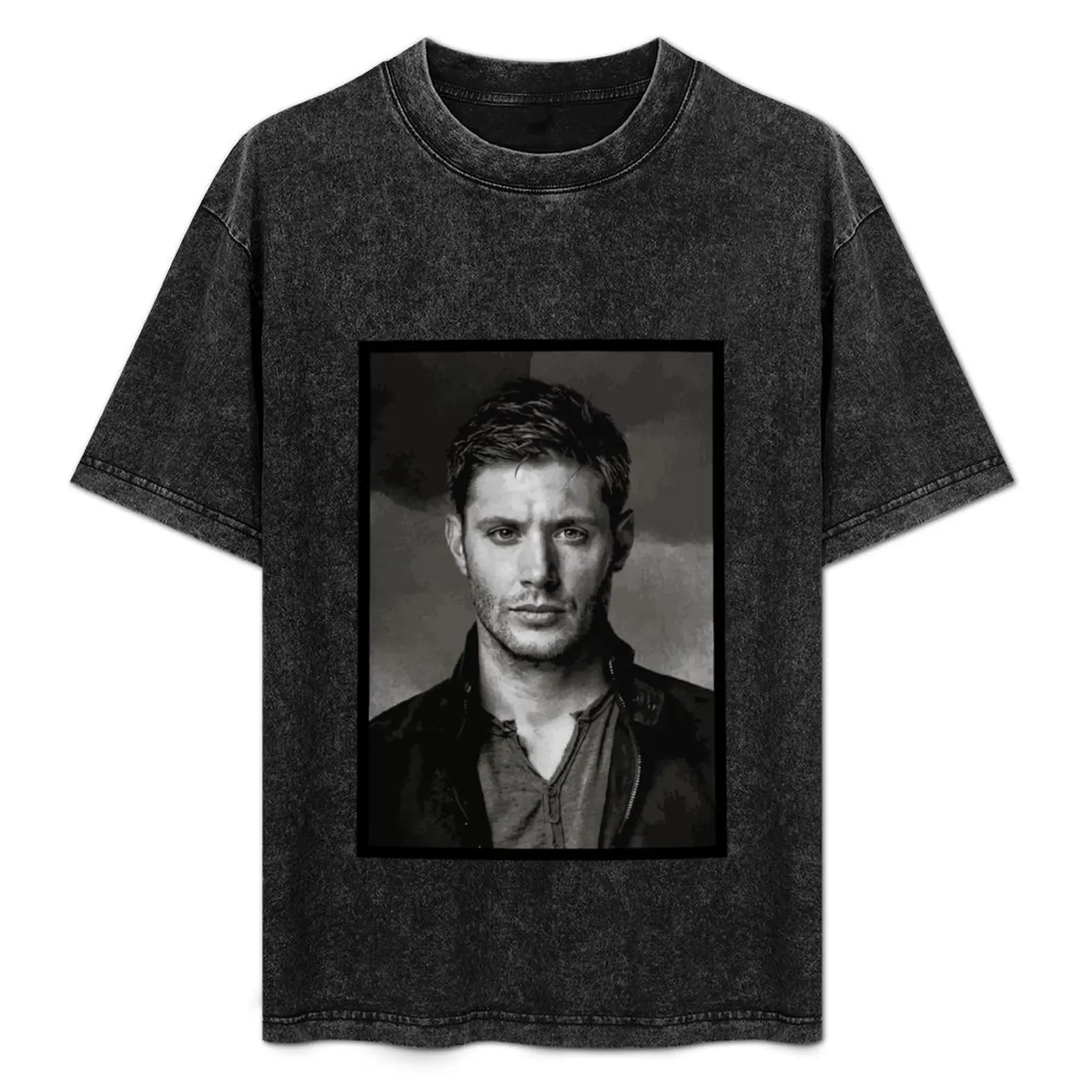 

portrait of dean winchester T-Shirt hippie clothes sublime mens plain t shirts